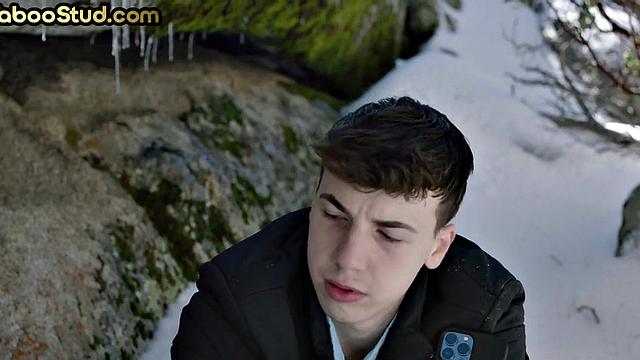 Tied up Jock analfucked by wild guy after oral