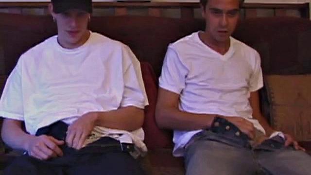 Shane and Vincenzo Stroking Cock