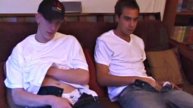 Shane and Vincenzo Stroking Cock