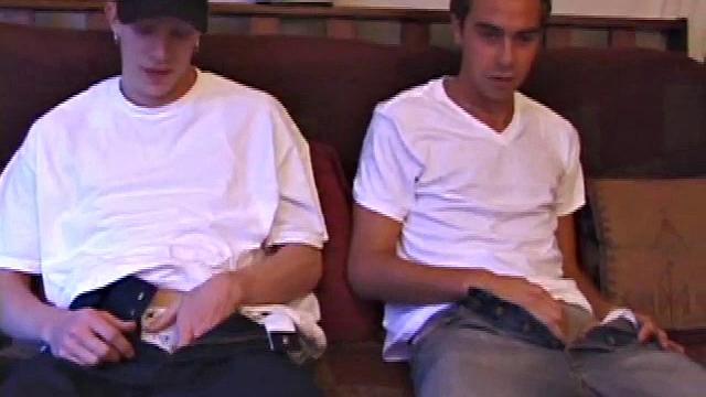 Shane and Vincenzo Stroking Cock