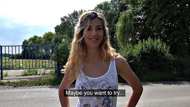 Caught fucking in public, Shona's a pro at ball licking and ass-licking in POV