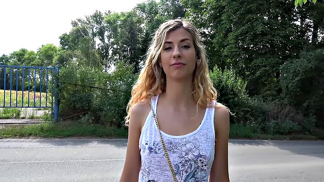 Caught fucking in public, Shona's a pro at ball licking and ass-licking in POV