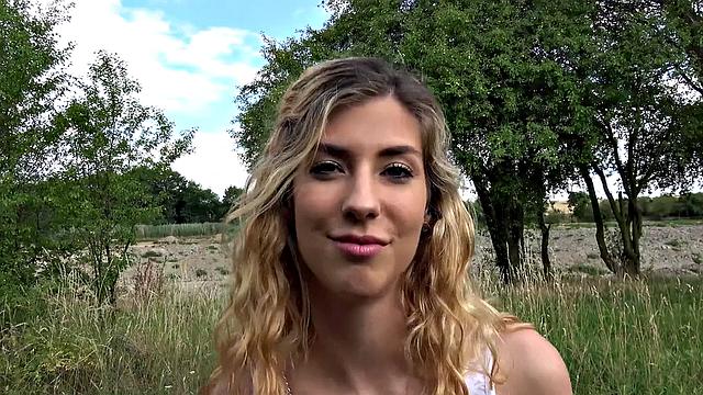 Caught fucking in public, Shona's a pro at ball licking and ass-licking in POV