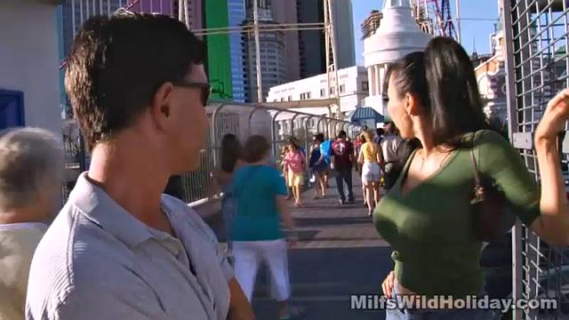 Busty MILF Fucks Male Stripper