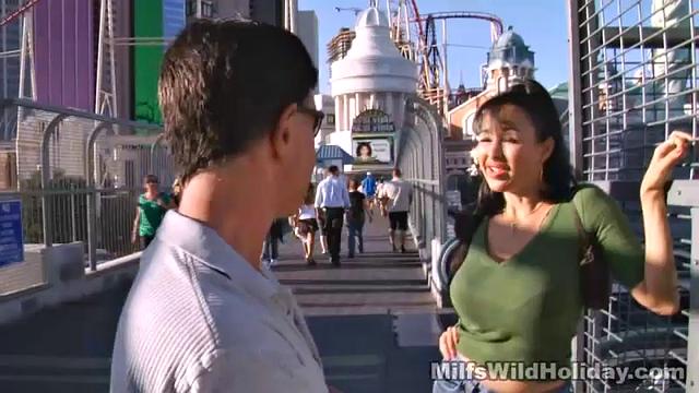 Busty MILF Fucks Male Stripper