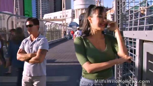 Busty MILF Fucks Male Stripper