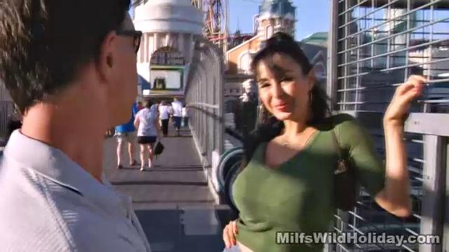 Busty MILF Fucks Male Stripper