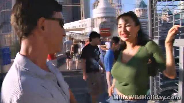 Busty MILF Fucks Male Stripper