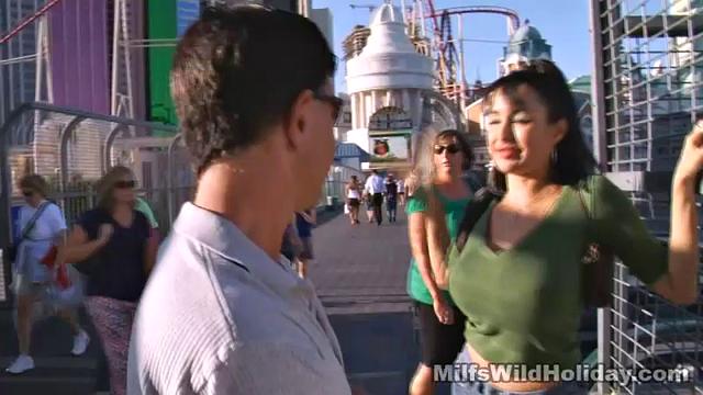 Busty MILF Fucks Male Stripper