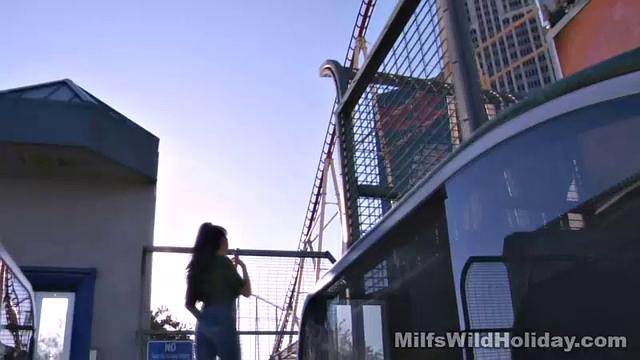 Busty MILF Fucks Male Stripper