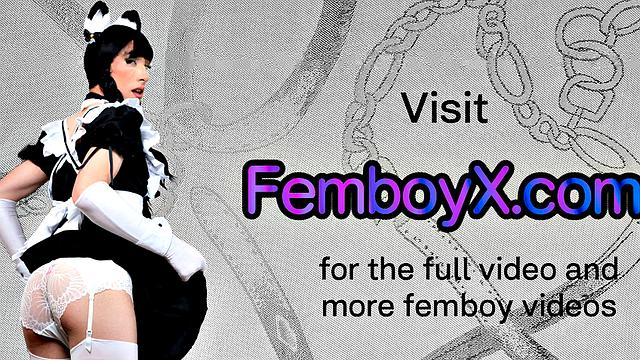 Pixie femboi throatfucked by DILF