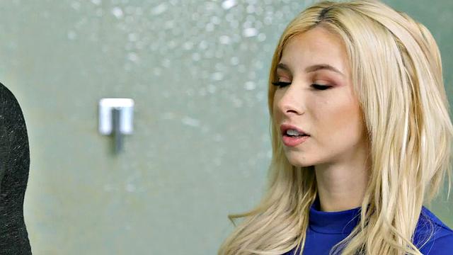 Massaging slut drilled by big dick in wet pussy