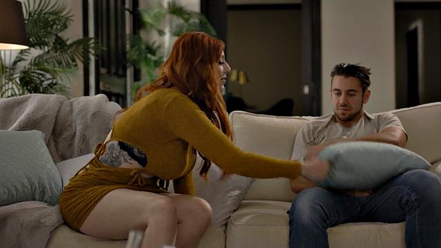 Stepmom with big tits teaching him to fuck sluts