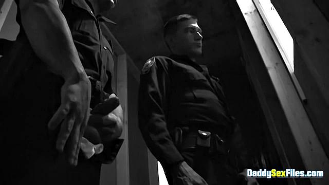 Cum Exhibition for Horny Officers - Dirk Caber, Johnny Hazzard, Andrew Fitch