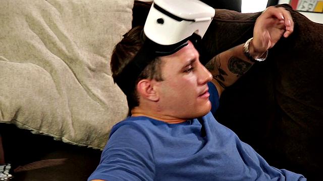 Blowpass - Hot Blonde Sucks My Cock While Im on VR