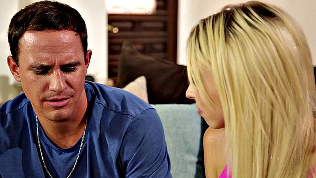 Blowpass - Hot Blonde Sucks My Cock While Im on VR