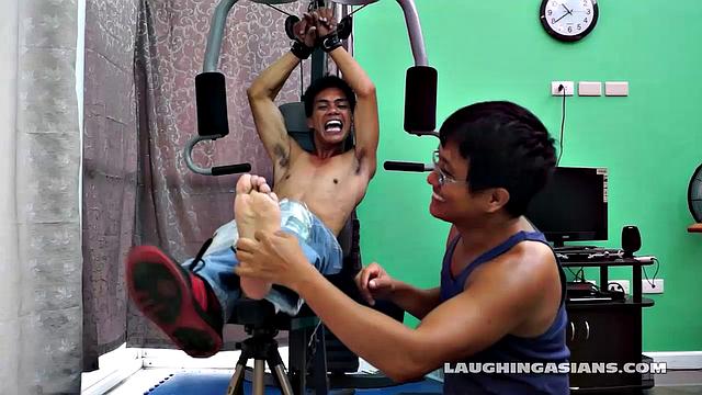 Argie Tickled at the Gym