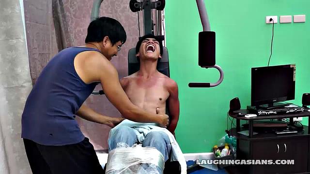 Argie Tickled at the Gym