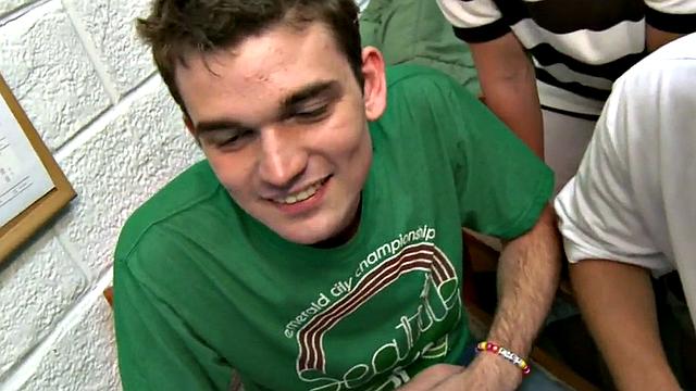 Real hazed college studs assfucked for first time