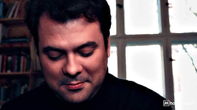 Sexy redhead has sex at a hostel