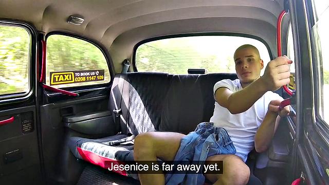 Big tits bounce in a dirty cab 