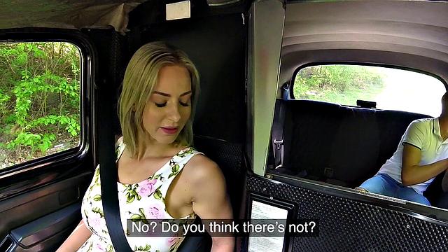 Big tits bounce in a dirty cab 