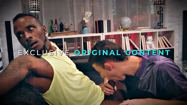 FEMBOYISH - Nervous Ander Wolfe Gets DOUBLE-TEAMED By Bestie Sage Roux & Hung Jock Drake Von