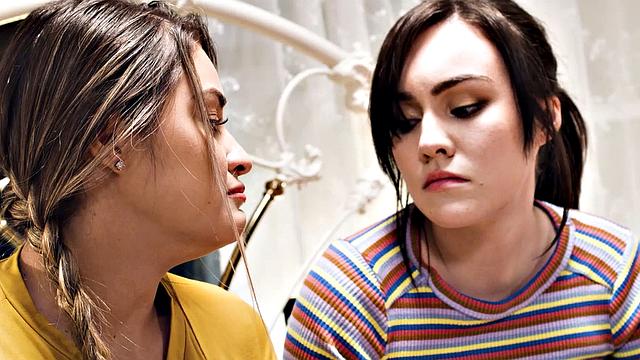 Sorority Babes Get Intimate While Studying & Their First Lesbian Experience