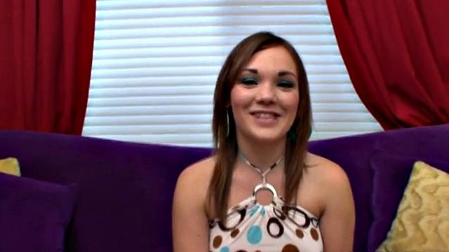 Round bootied teen slut sucks cock then bends over