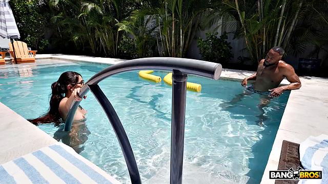 Stepdaughter's Pool Adventure