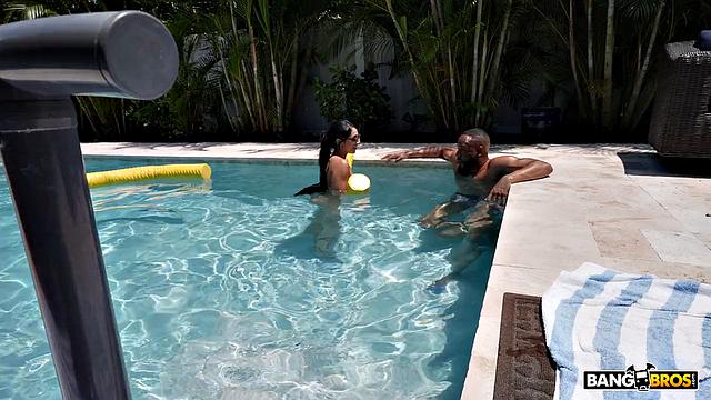 Stepdaughter's Pool Adventure