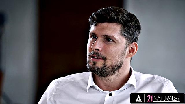 21 NATURALS - Gorgeous Blonde Angelika Grays Offers Her Little Ass To Get Fucked At Work PART 1