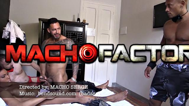 Interracial threesome with a big cock girl - Trans Pervertion 1