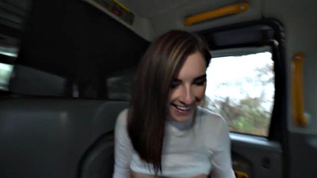 Seduced POV slut fucked in car by wild fucker