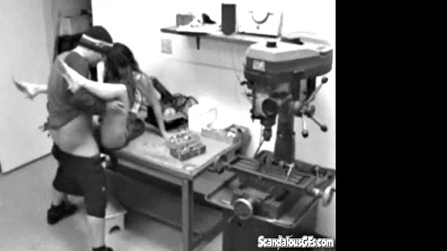 Couple get Horny and Fuck Hardcore at work