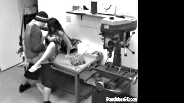 Couple get Horny and Fuck Hardcore at work