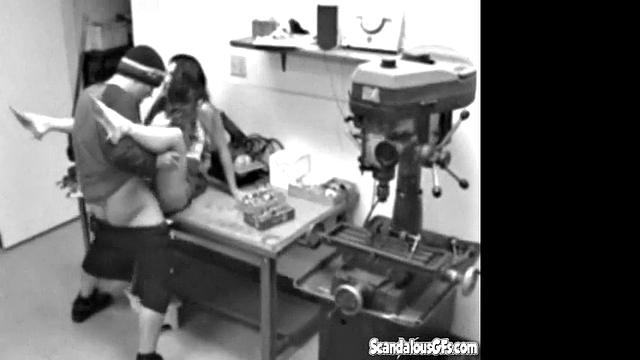 Couple get Horny and Fuck Hardcore at work