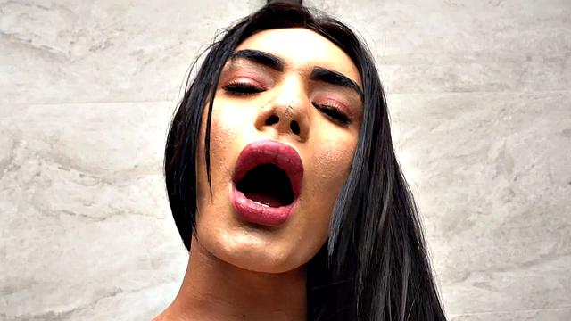 Huge oiled ass Latina with tanned boobs gets fucked