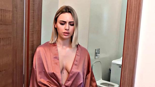 DEBT4k. Cutie doesn't pay and lets the hung guy penetrate her instead