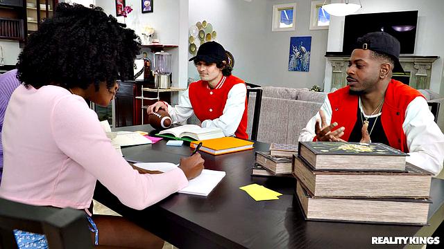 College Cuties Learn Big Dick