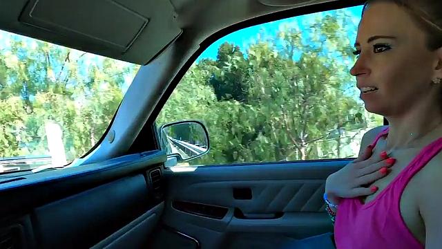 Pierced stepteenie blows and rides taboo cock in POV