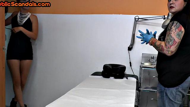 Real public babe exposed naked outdoors after 3way