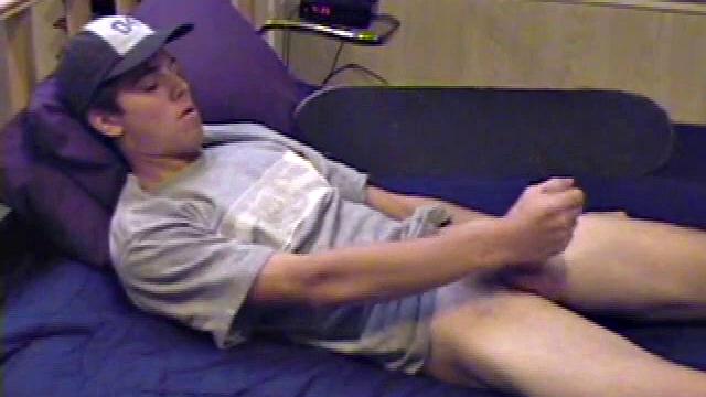 Jayden Strokes His Dick