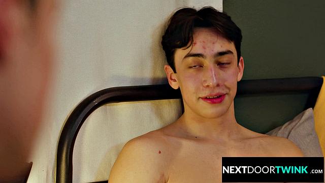 Annoyed Twink Railed By Jerking Roommate - NextDoorTwink