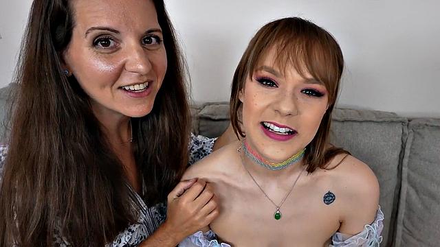 Deepthroat amateur in voyeur POV while wife watching