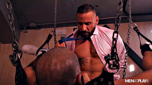 hot gay hookup in the secret chamber leads to raw, intense action