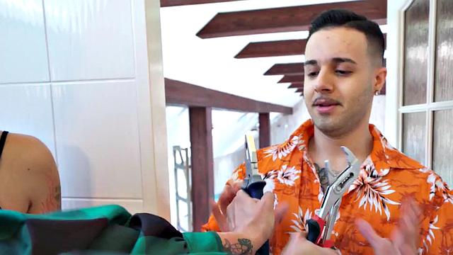 Hostel girls fuck hard in threesome with wild fucker