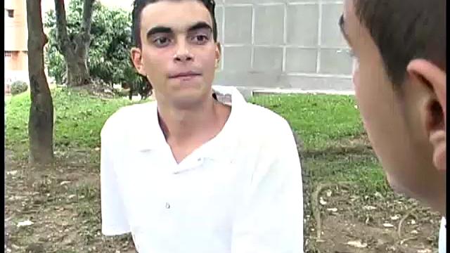 When these two skinny Latin twinks press their smooth naked bodies against each other it only serves to intensify the lust they have for each other. And it doesn't take long for them to get there.