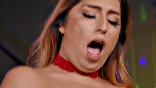 Trans babe blown before barebacking erotic couple