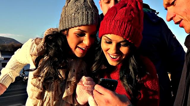 Hot Brunette Honeys gets her bald pussy pounded outdoors with a cumshot